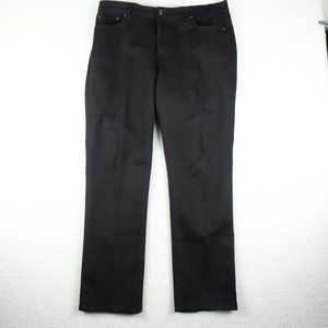 Lauren Ralph Lauren Jeans Womens 14 Black Straight Leg Lightweight Stretchy